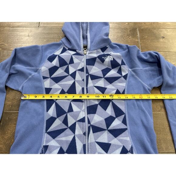 The North Face Youth Girls Blue Fleece Full Zip Outdoors Hoodie Jacket Size XL - Picture 10 of 10